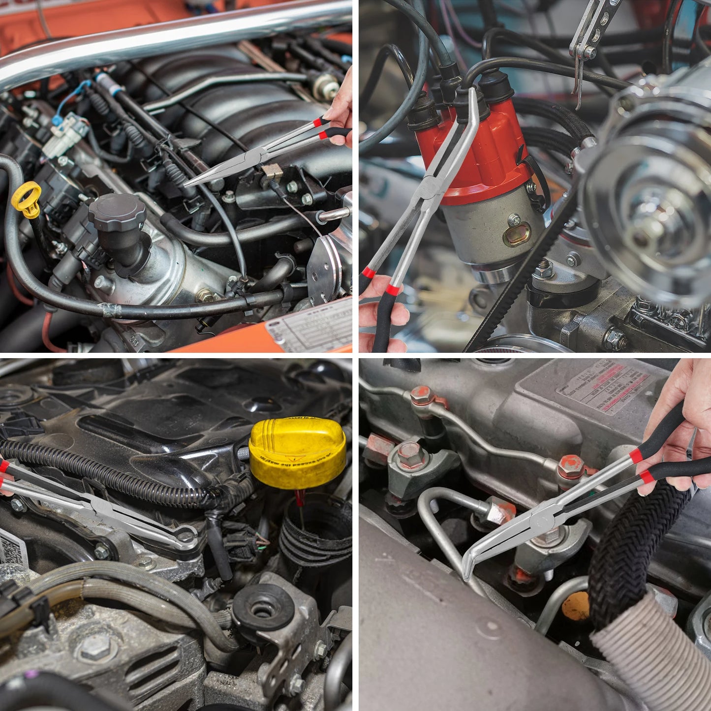 3/5Pcs Hose Gripper Plier Carbon Steel Spark Plug Removal Pliers Long