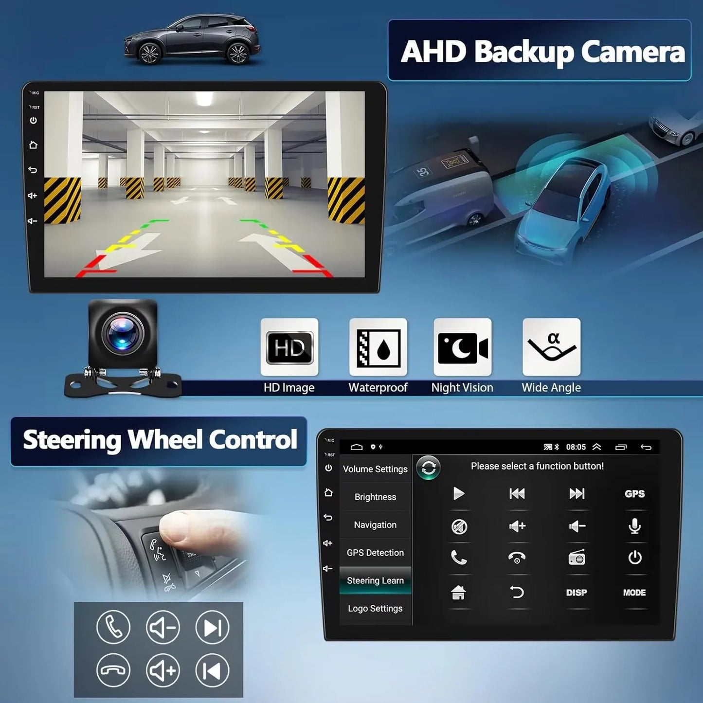 Android 14 Carplay Car Radio For Toyota RAV4 XA50 2018 2019 2020