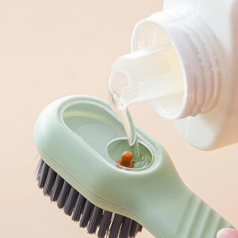 Liquid-Added Shoe Brush, Multifunctional Shoe Cleaning Brush Household