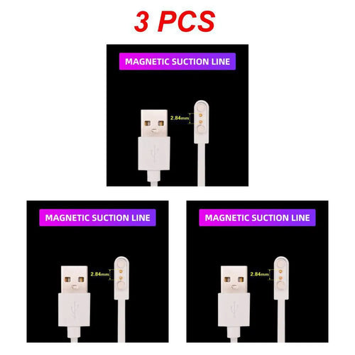 2 Pin 4 Pins USB Charging Cable Universal Smart Watch Charger Magnetic
