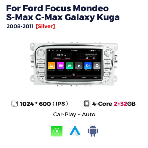MEKEDE Android WIFI GPS Screen For Ford Focus 2 3 4 mk2 Kuga Mondeo