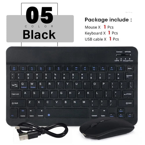 9.7in Mini Wireless Bluetooth Mouse BT English Keyboard For iPad 10th