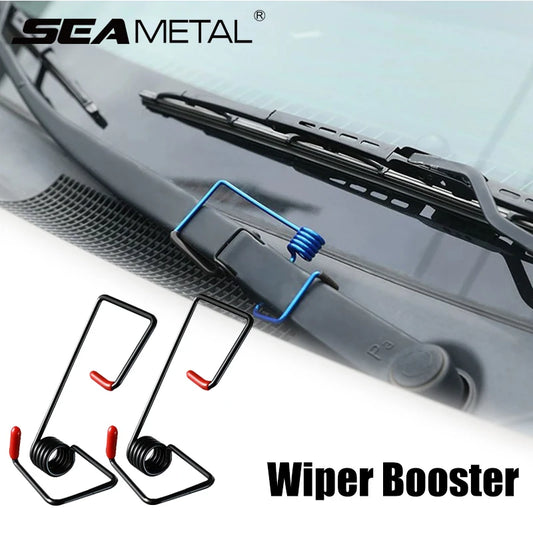 SEAMETAL 2Pcs Windshield Wiper Booster Spring Universal Wiper Fastener