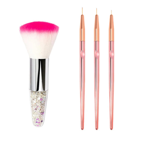 Nail Art Brush Remove Nail Dust Brush Acrylic UV Gel Polish Powder