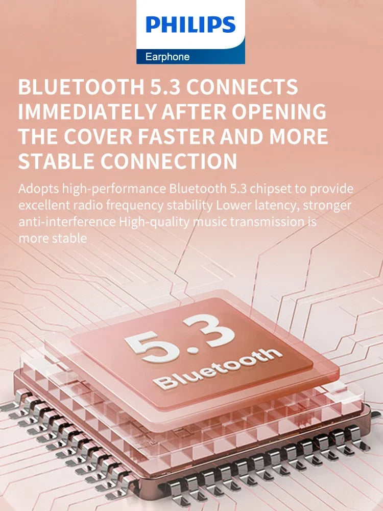 Philips TAT1209 Mini Earphone Wireless Bluetooth 5.3 Headphone HiFi