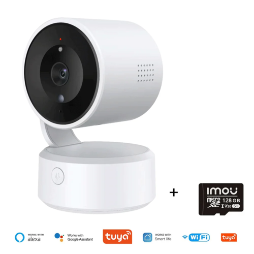 Tuya Wifi Camera Indoor 5MP One-Touch-Call Baby Monitor Two Way Talk