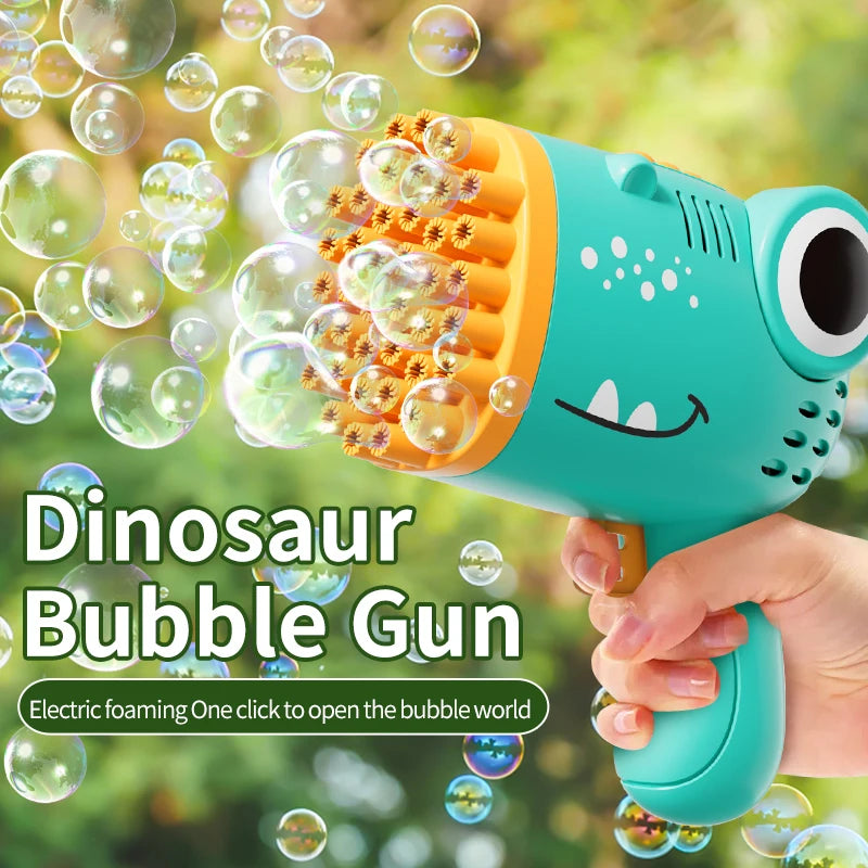 Dinosaur Bubble Machine 40 Hole Outdoor Wedding Children's Toy Gift