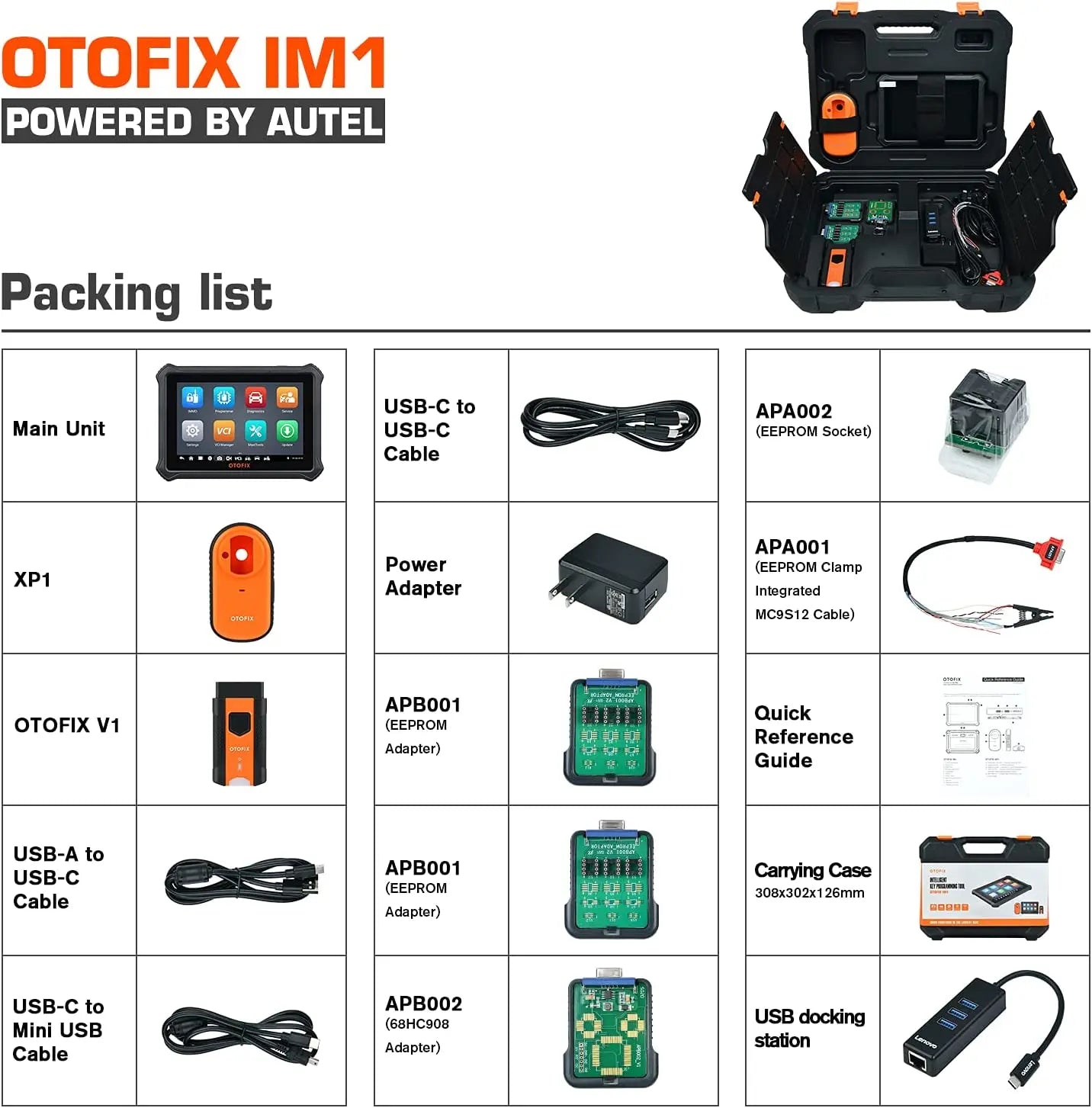 OTOFIX IM1 XP1 Por Automotive Key FOB Programming Tool Immobilizer