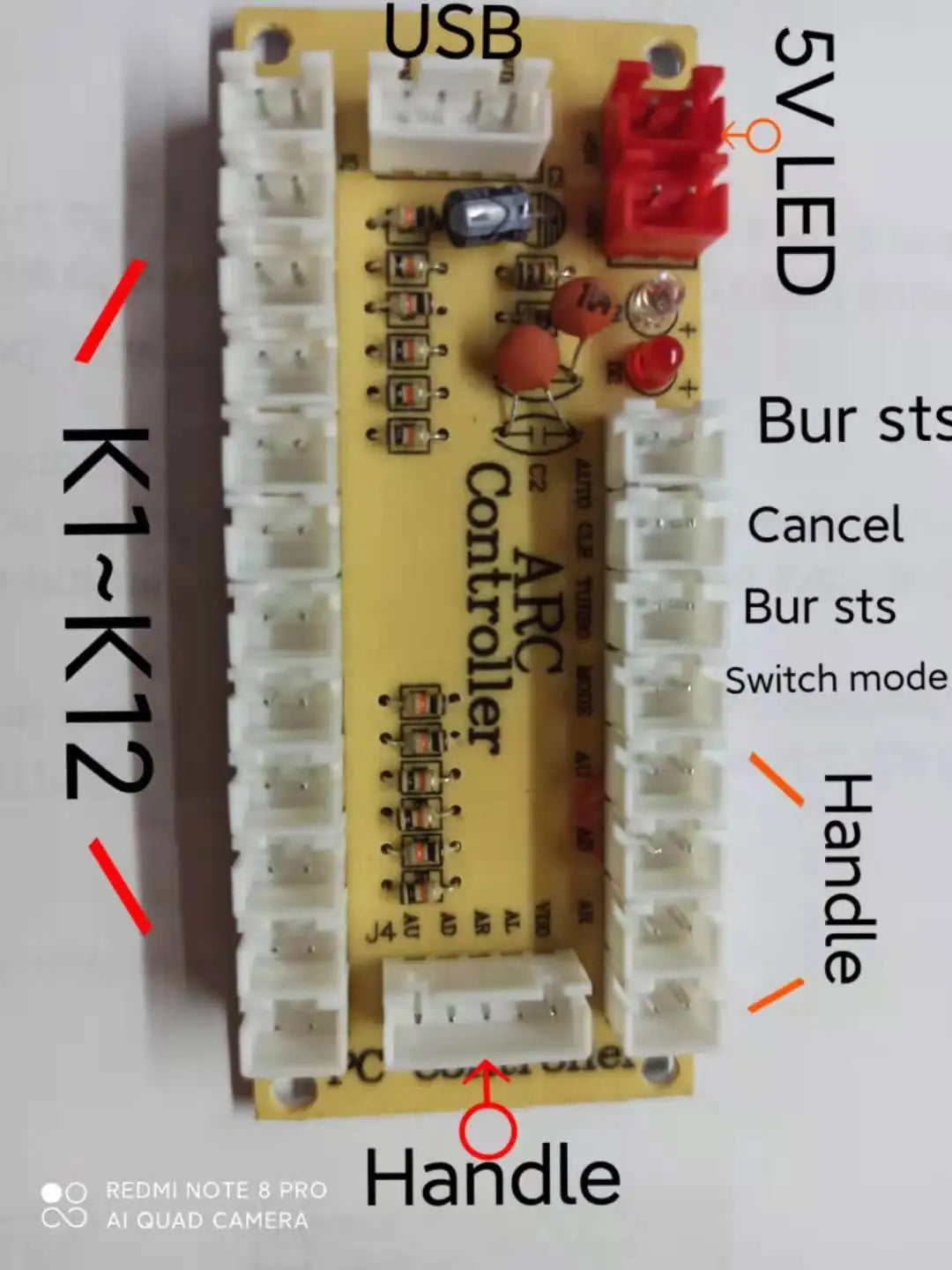 30 Pcs Zero Delay Encoder Arcade Joystick DIY Kit USB Encoder TO PC