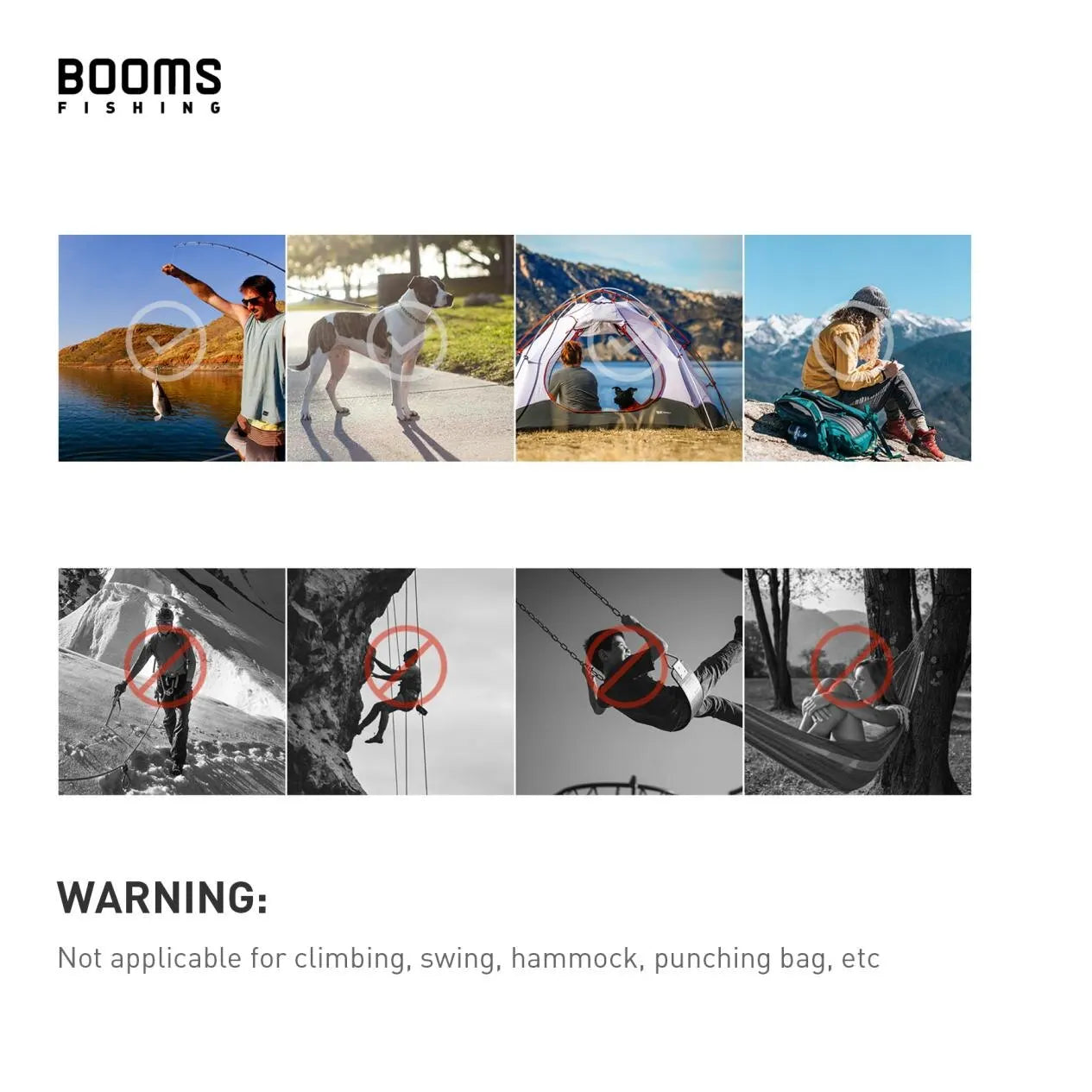 Booms Fishing CC1 6Pcs Aluminum Alloy Carabiner Keychain Outdoor