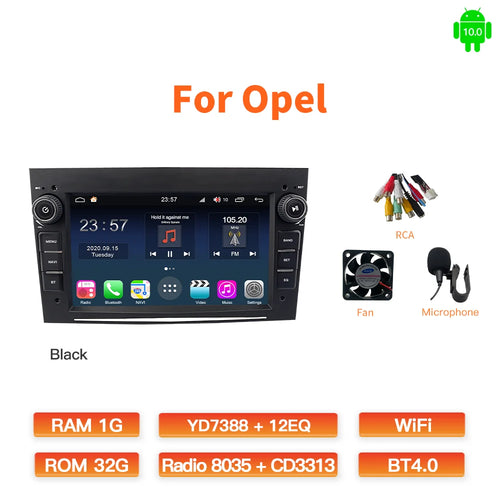 GATAXASKY 7"Car Android Radio Multimedia For Opel Vauxhall Astra H G J