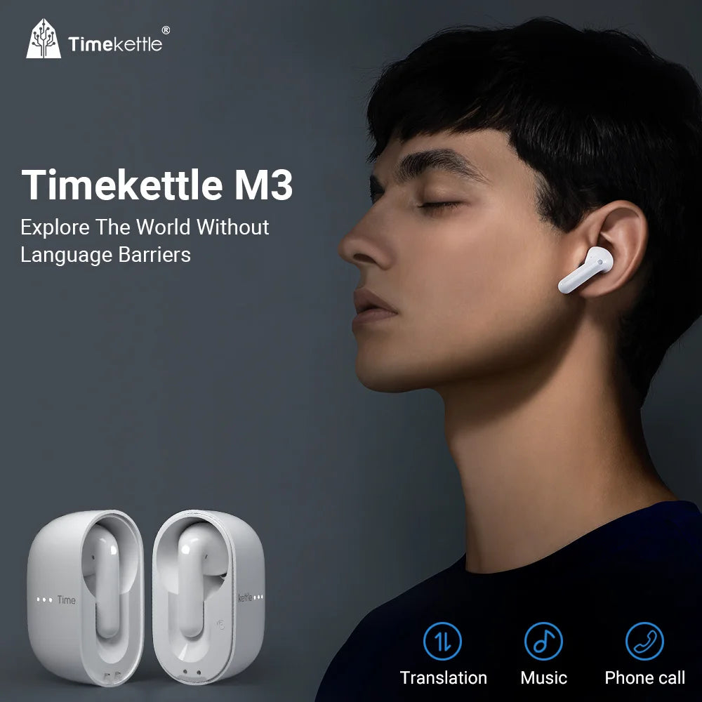 TimeKettle M3 Language Simultaneous Translator Headset Business