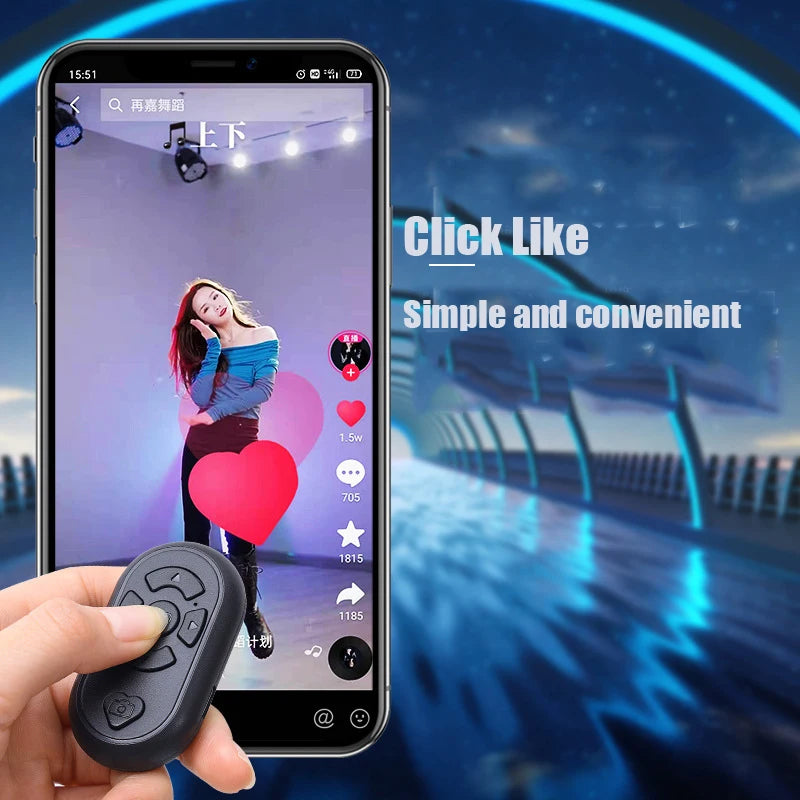 New Wireless Bluetooth Button Self Timer Tik Tok Video Remote Control