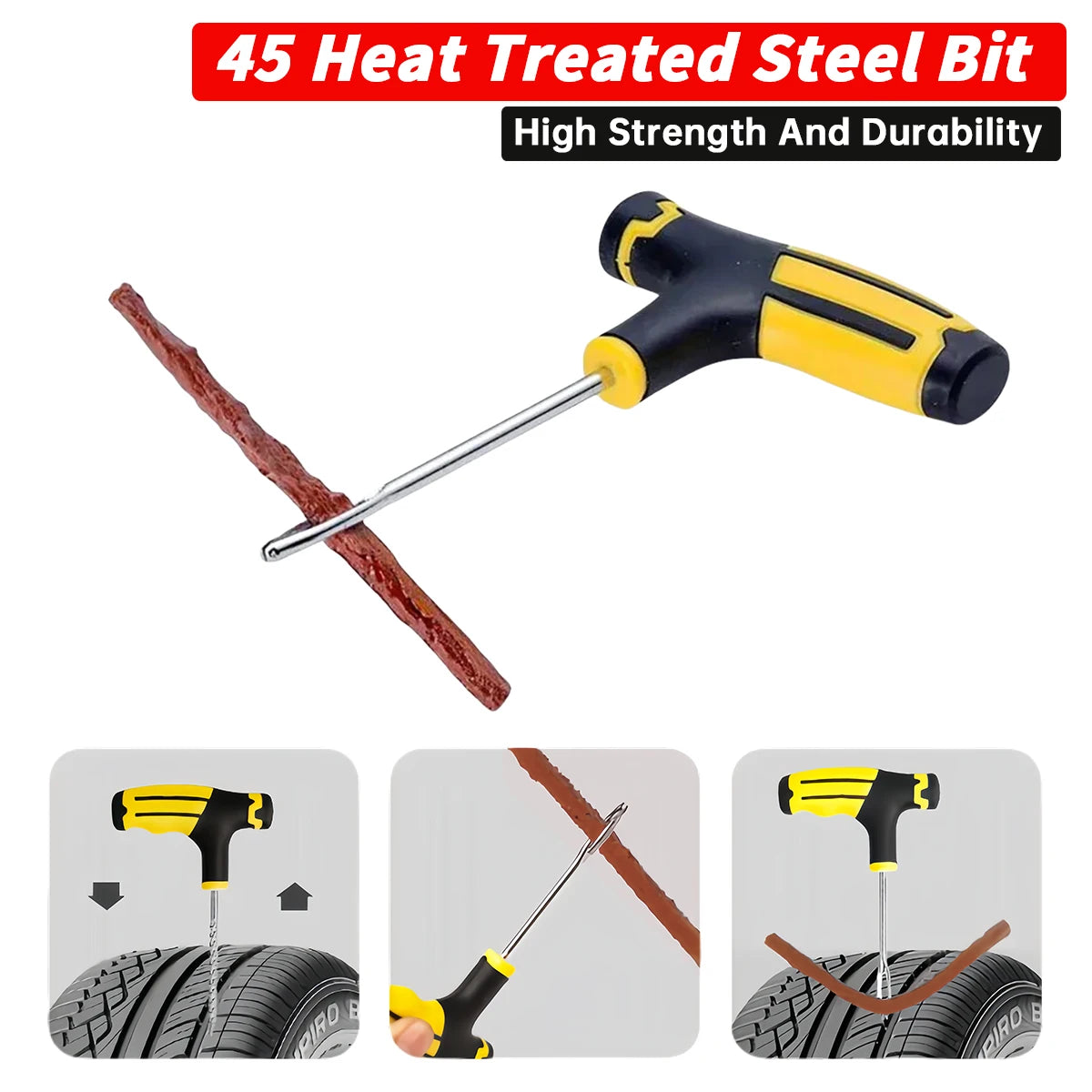 Car Tire Repair Kit Puncture Plug Tools Tyre Puncture Emergency for