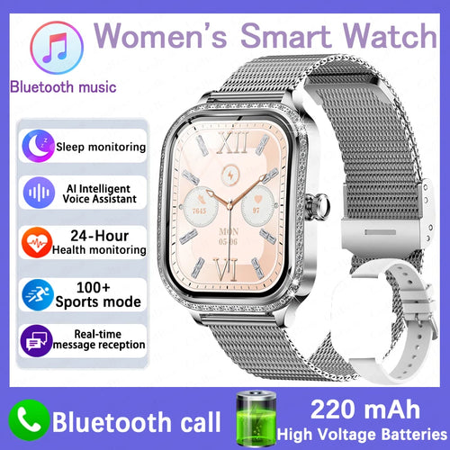 For Xiaomi Huawei New Women Smart Watch Heart Rate Blood Pressure