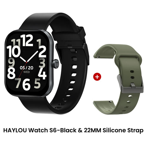HAYLOU Watch S6 Smartwatch 2.01" HD Display Smart Watch Bluetooth