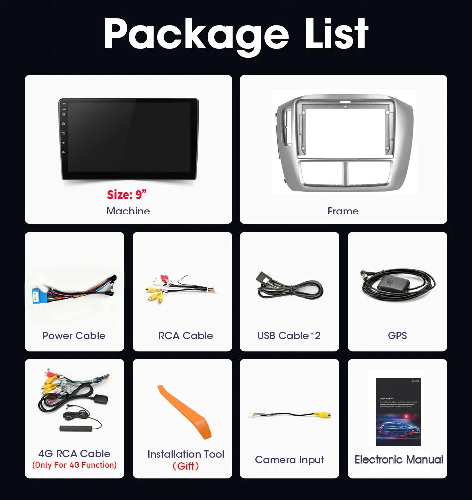 Car Radio Multimedia Navigation Stereo Head Unit Screen Android 14 For