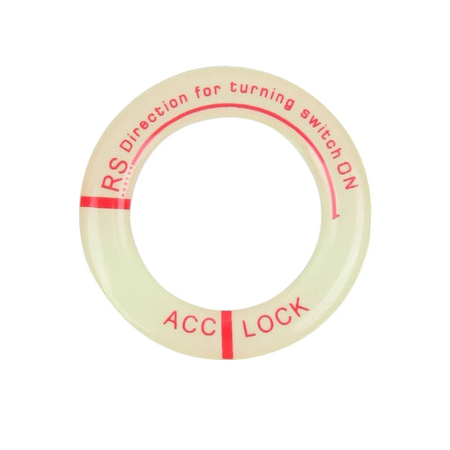 Night Luminous Car Ignition Key Ring Stickers Auto Motorcycle 3D