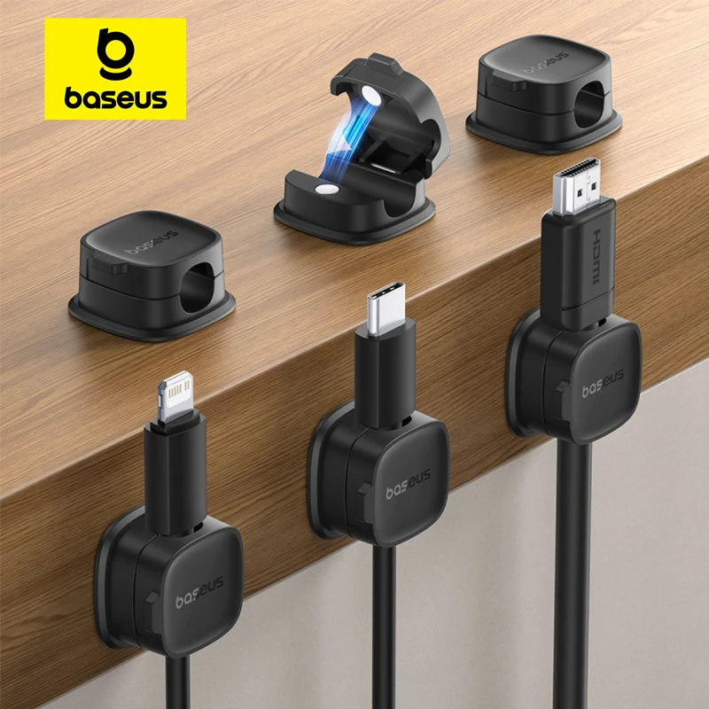 Baseus Cable Organizer Holder Magnetic Cable Smooth Adjustable Cord