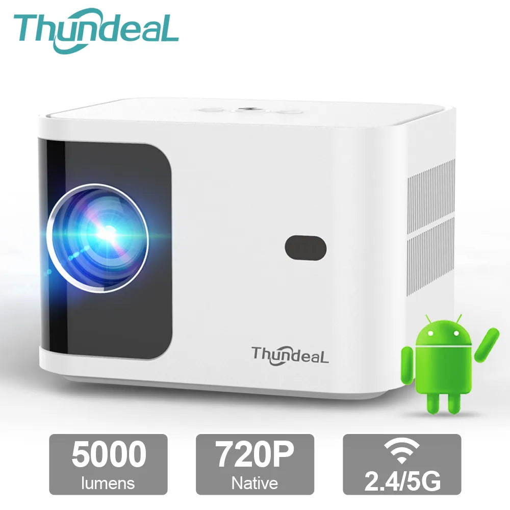 ThundeaL HD Mini Projector TD91 for Full HD 1080P 4K Video 5G WIFI