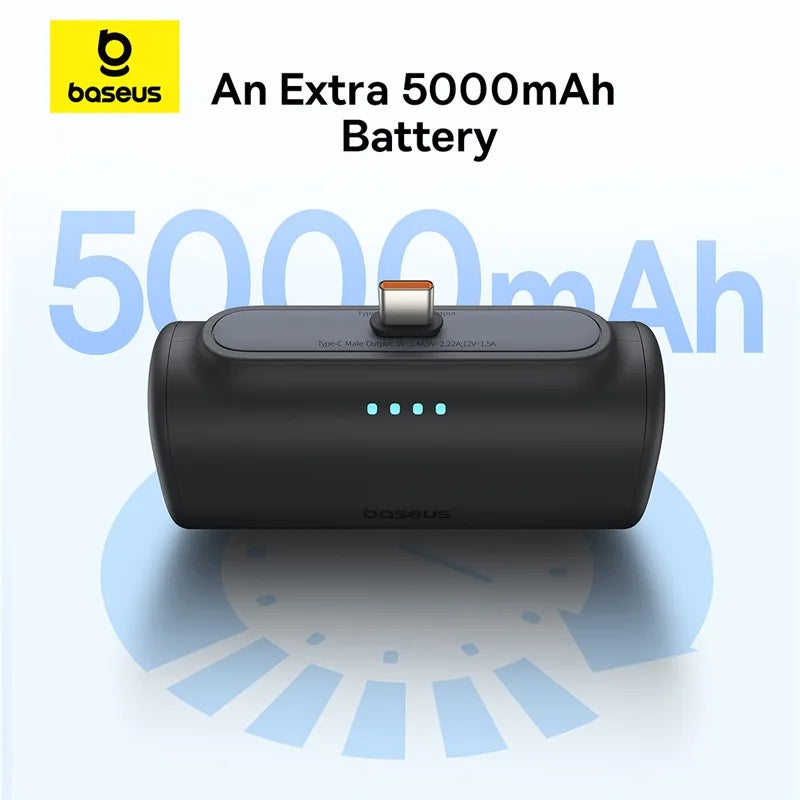 Baseus Mini Power Bank 20W 5000mAh Type C Fast Charging External