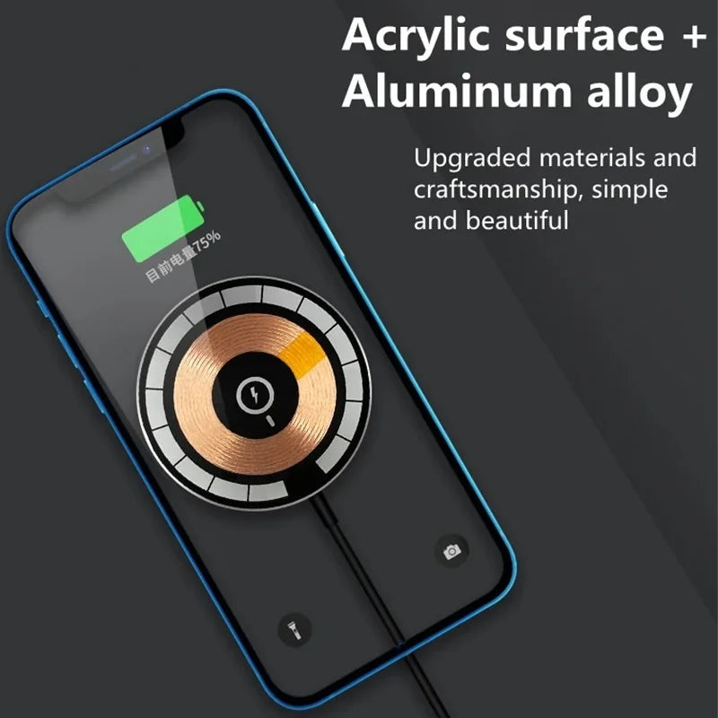 Magnetic 30W Wireless Charger Pad Stand for iPhone 15 14 13 12 11 Pro