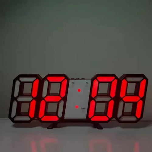 3D Mini Clock LED Digital Wall Clock Desk Clock Electronic Alarm Clock