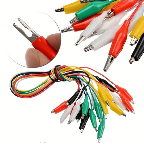 1Set / 10PCS Alligator Clips Electrical DIY Test Leads Alligator