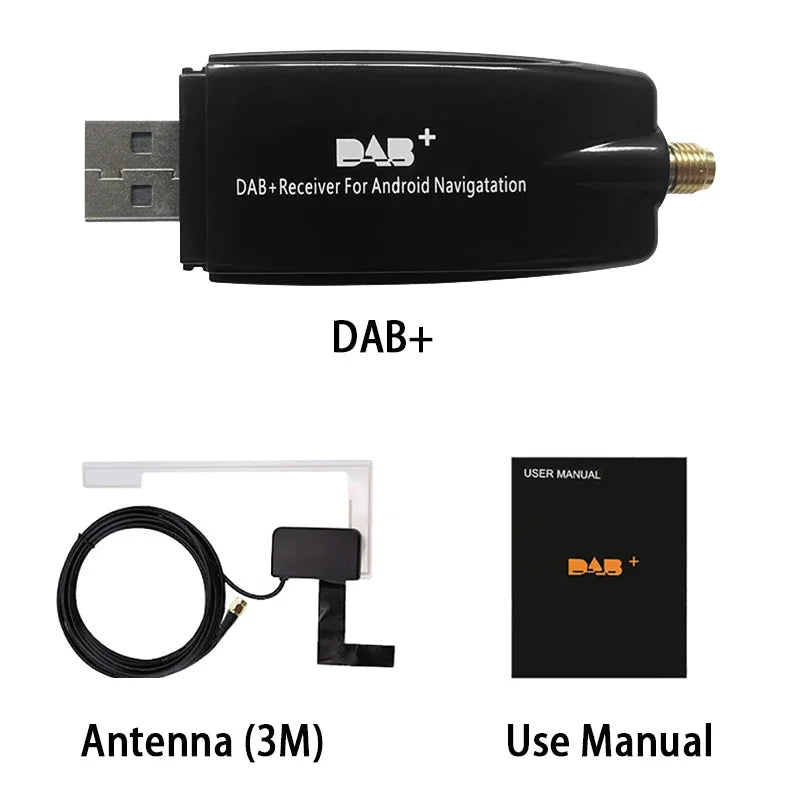 Car DAB+ Digital Radio Box DAB+ Receiver Antenna Aerial USB Interface