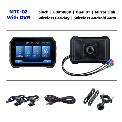 EKIY 5 inch Wireless CarPlay Moto Android Auto Portable Digital