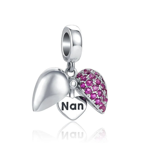 2024 New Sping Pink Bag Pany Flower Caterpillar Diy 925 Sterling