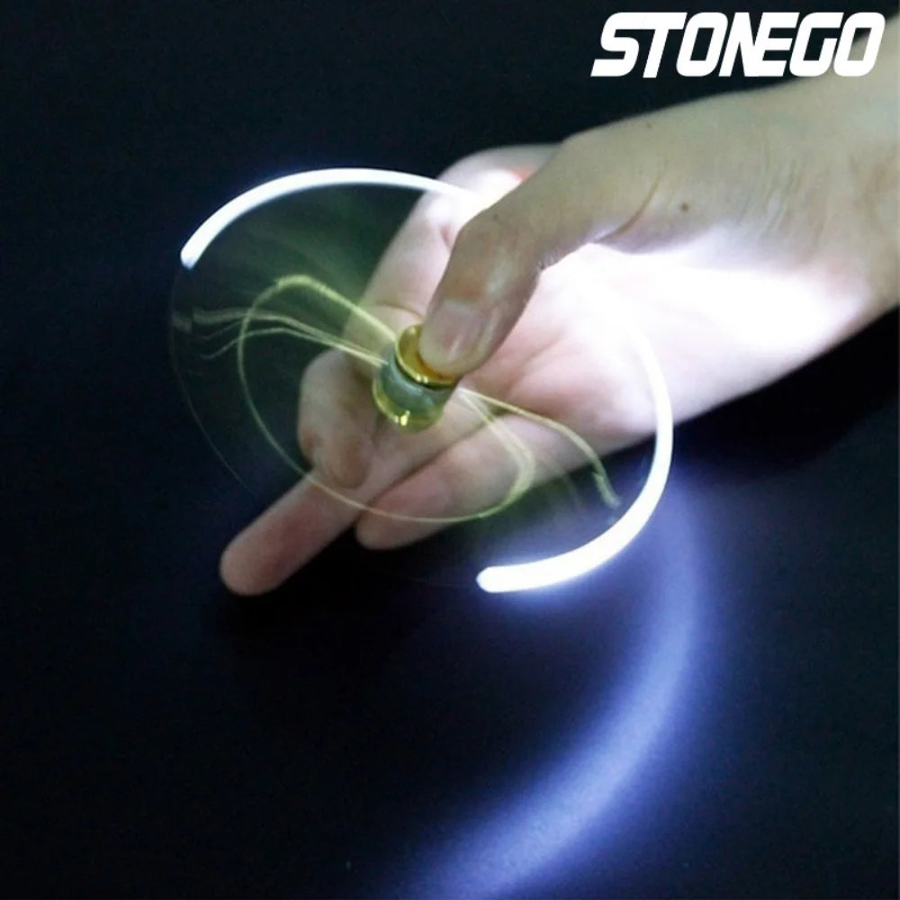 STONEGO Relieve Stress Spinner Pen Gyroscope Decompression Light Ball