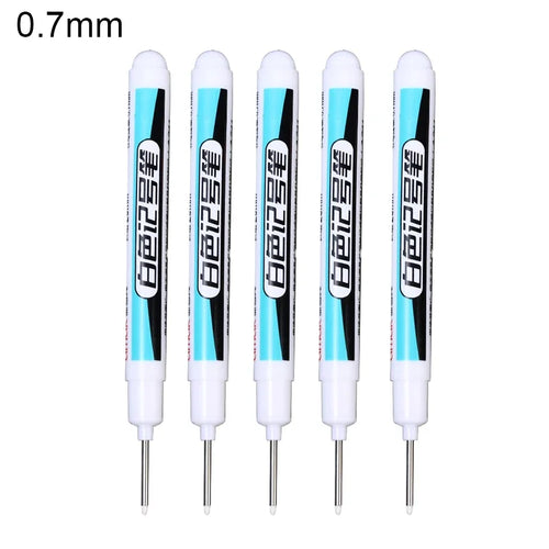 5/1Pcs Oily White Marker Pen Graffiti Pens Waterproof Permanent Gel