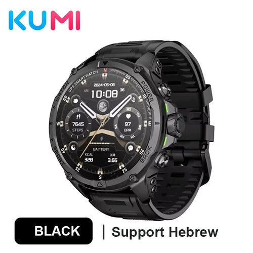 Original KUMI U5 PRO GPS 5ATM 1.43″ AMOLED Bluetooth 5.3 Call Heart