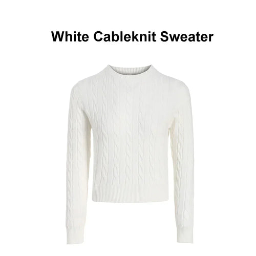 AP Women 2025 Autumn and Winter Cableknit Sweater Soft Casual Five