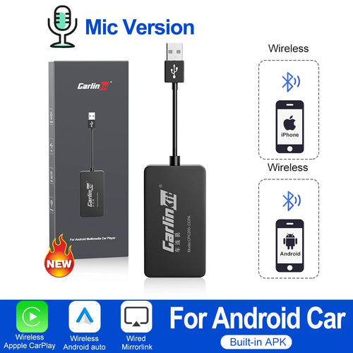 Carlinkit Wireless CarPlay & Android Auto Dongle for Android Car