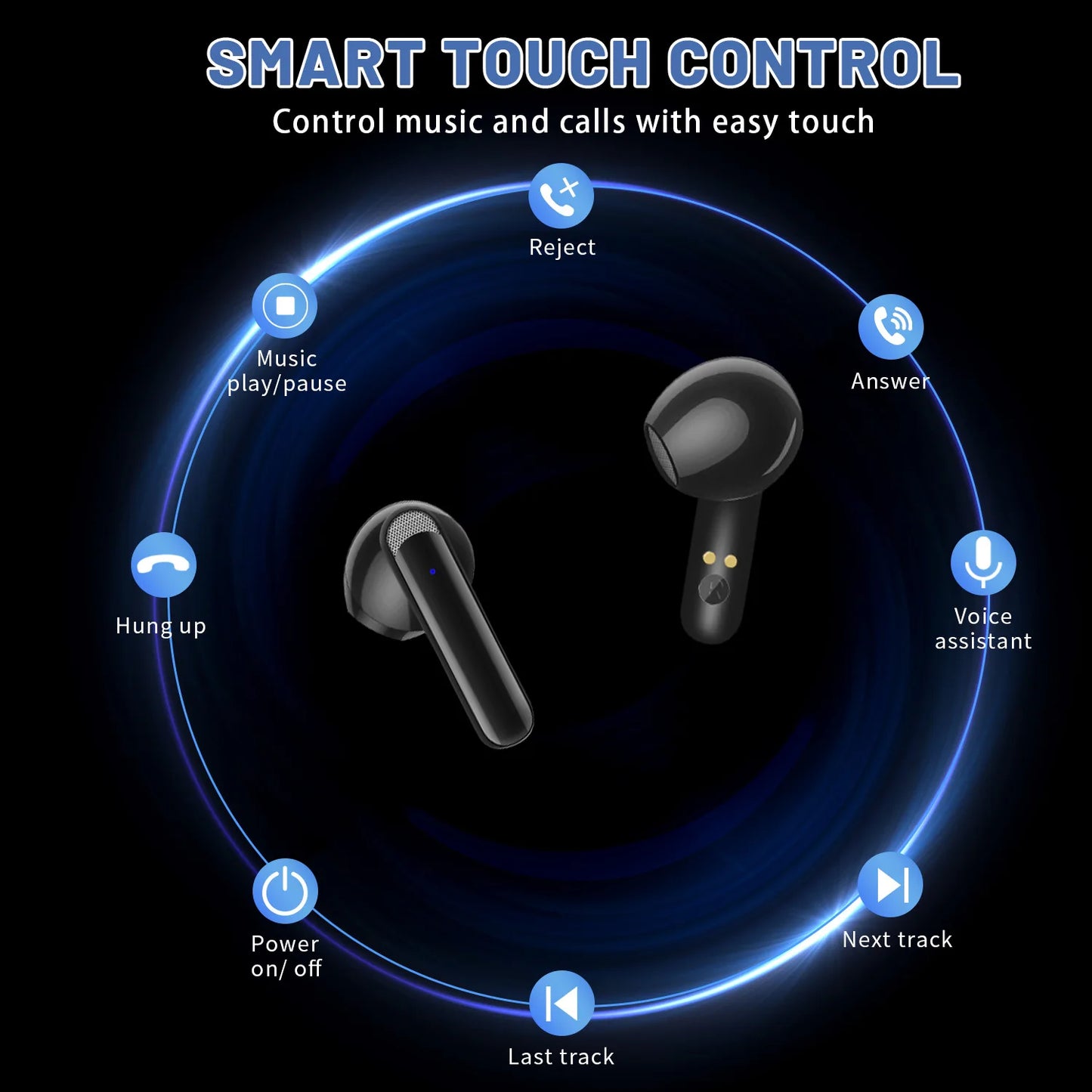 Wireless Translation Headset Real-time Display Portable For Travel