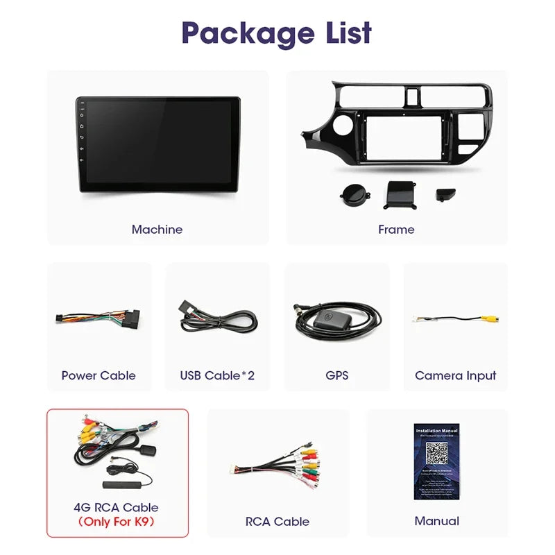 Srnubi Android 12 Car Radio for KIA K3 RIO 2011 2012 2013 2014 2015