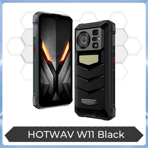HOTWAV W11 Rugged Phone 280LM Flashlight 6.6'' FHD+ 20800mAh Battery