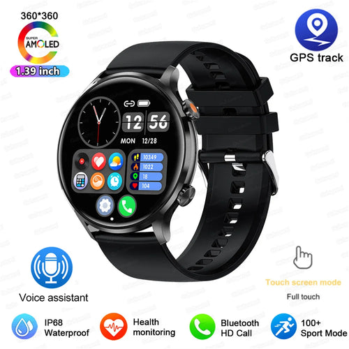 2025 New Smartwatch Women AMOLED HD Screen Always On Display Bluetooth