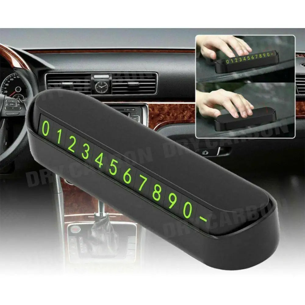 Temporary Parking Card Phone Number Card Plate Telephone Number Car
