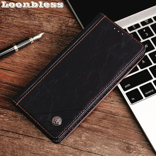 14C Leather Flip Case For Xiaomi Redmi 14C Phone Case Etui Redmi 14C