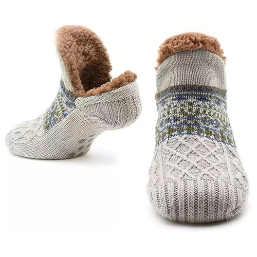 2024 New Winter Warm Floor Socks Home Fleece Slipper Women Men Snow