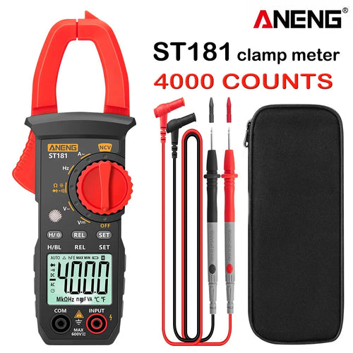ANENG ST181 Clamp Meter 4000 Counts Current Ammeter Tester Digital