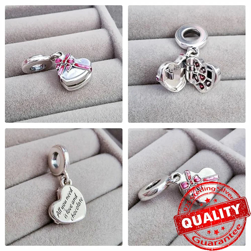 New Arrival 925 Sterling Silver Love You Mom Entwined Infinite Hearts