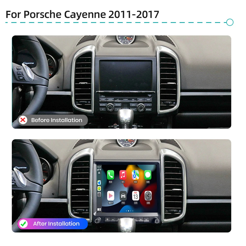 Qualcomm Car Radio For Porsche Cayenne 2011-2017 Android 12 CarPlay