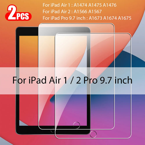 2Pcs Tempered Glass Screen Protector For Ipad Pro 13 11 12.9 M4 Air 5