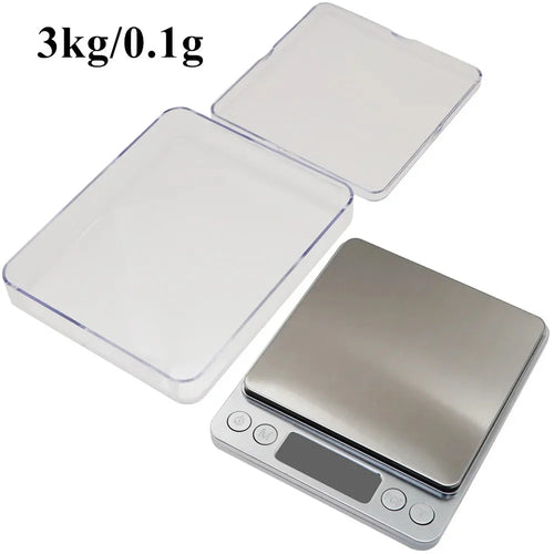 3Kg/500G 0.01g Digital Kitchen Scale Precision Scales Jewelry Weighing