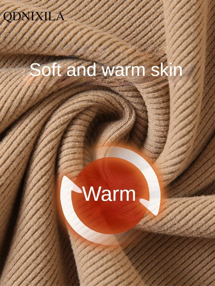 2024 New Knitted Half-turtleneck Pullovers Women Bottom Shirts Sweater