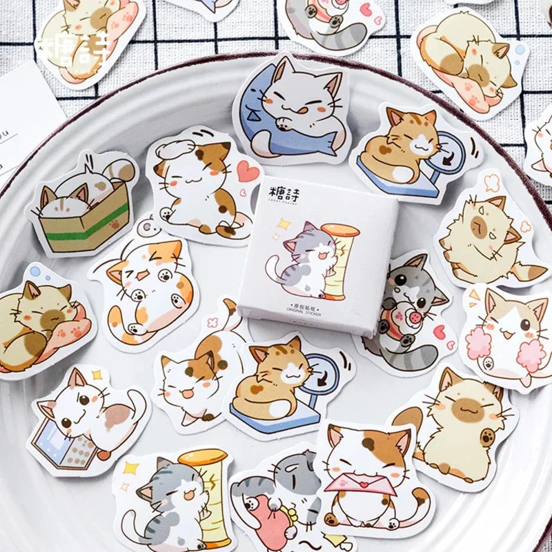 My cat Decorative Stickers Adhesive Stickers DIY Decoration Diary